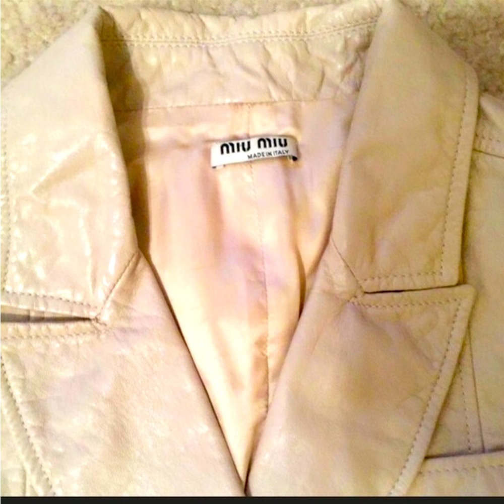Authentic Prada Miu Miu Like Butter Leather Jacket - image 5